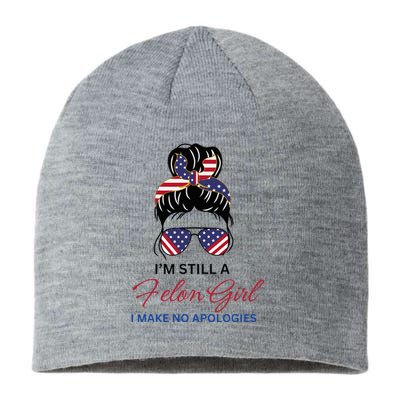 IM Still A Felon Girl 2024 Funny Election Sustainable Beanie