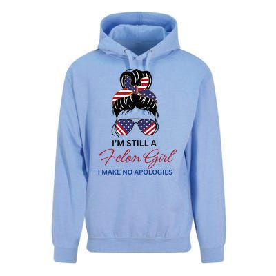 IM Still A Felon Girl 2024 Funny Election Unisex Surf Hoodie