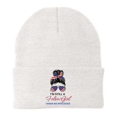 IM Still A Felon Girl 2024 Funny Election Knit Cap Winter Beanie