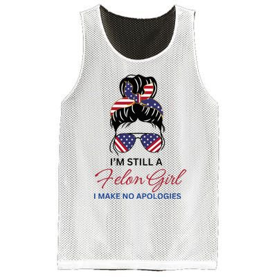 IM Still A Felon Girl 2024 Funny Election Mesh Reversible Basketball Jersey Tank