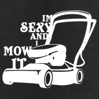 IM Sexy And I Mow It 7 Panel Mesh Trucker Snapback Hat