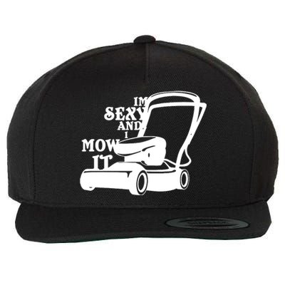 IM Sexy And I Mow It Wool Snapback Cap