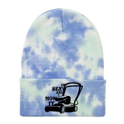 IM Sexy And I Mow It Tie Dye 12in Knit Beanie