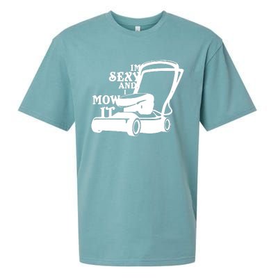 IM Sexy And I Mow It Sueded Cloud Jersey T-Shirt