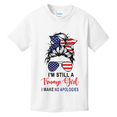 IM Still A Trump Girl Make No Apologies Patriotic American Kids T-Shirt