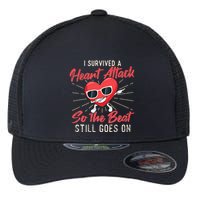 I Survived A Heart Attack Heart Attack Survivor Recovery Flexfit Unipanel Trucker Cap