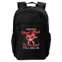 I Survived A Heart Attack Heart Attack Survivor Recovery Backpack