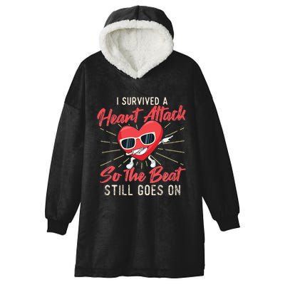 I Survived A Heart Attack Heart Attack Survivor Recovery Hooded Wearable Blanket