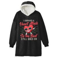I Survived A Heart Attack Heart Attack Survivor Recovery Hooded Wearable Blanket