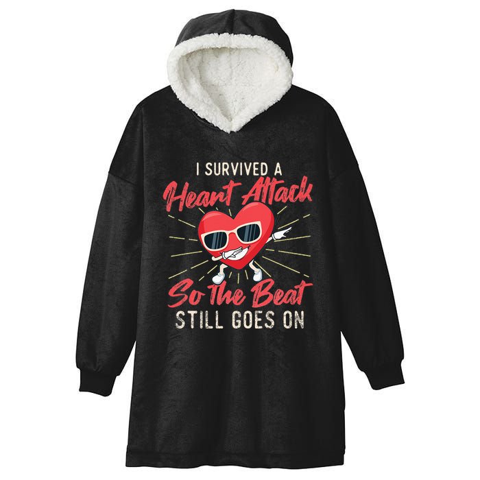 I Survived A Heart Attack Heart Attack Survivor Recovery Hooded Wearable Blanket