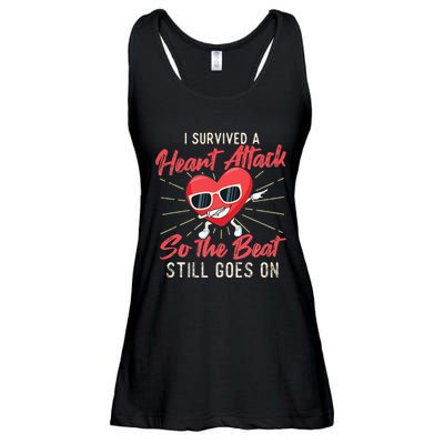 I Survived A Heart Attack Heart Attack Survivor Recovery Ladies Essential Flowy Tank