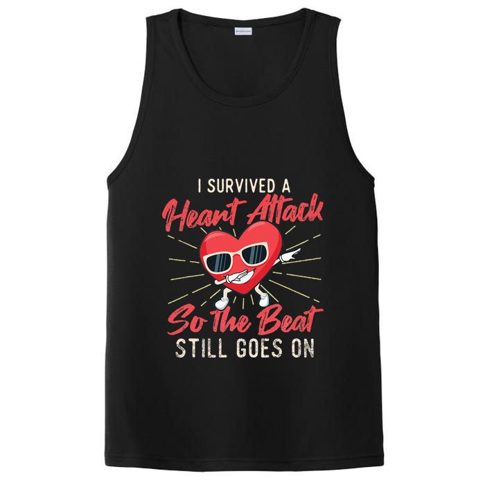 I Survived A Heart Attack Heart Attack Survivor Recovery PosiCharge Competitor Tank