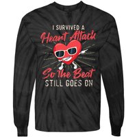 I Survived A Heart Attack Heart Attack Survivor Recovery Tie-Dye Long Sleeve Shirt