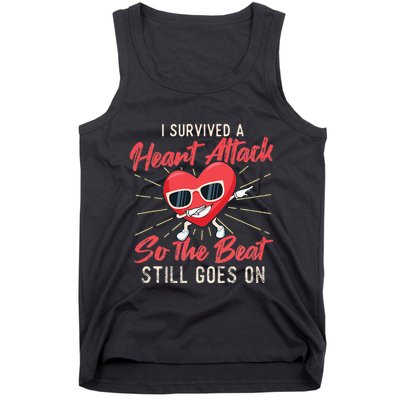 I Survived A Heart Attack Heart Attack Survivor Recovery Tank Top