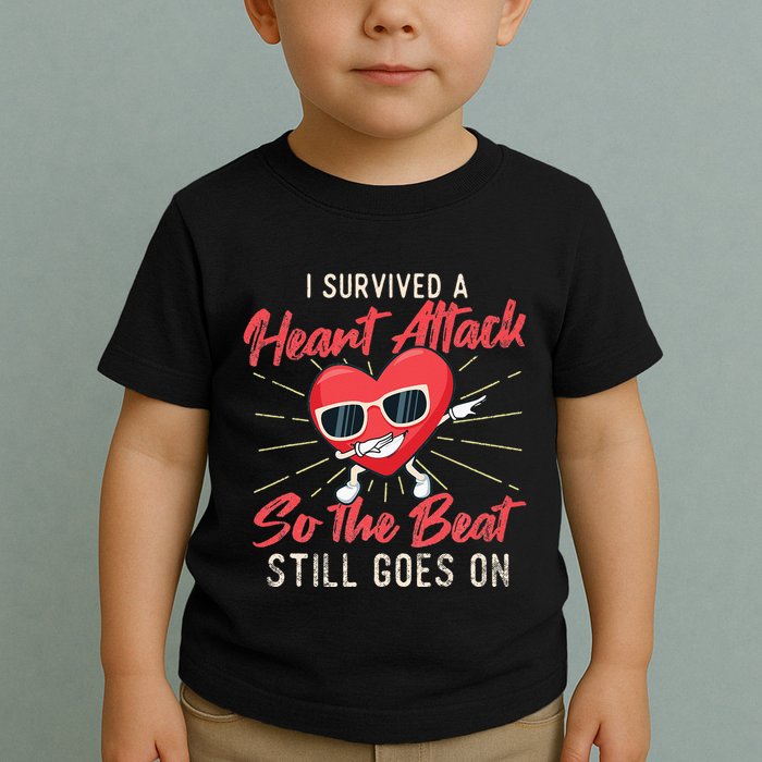 I Survived A Heart Attack Heart Attack Survivor Recovery Toddler T-Shirt