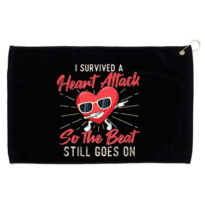 I Survived A Heart Attack Heart Attack Survivor Recovery Grommeted Golf Towel