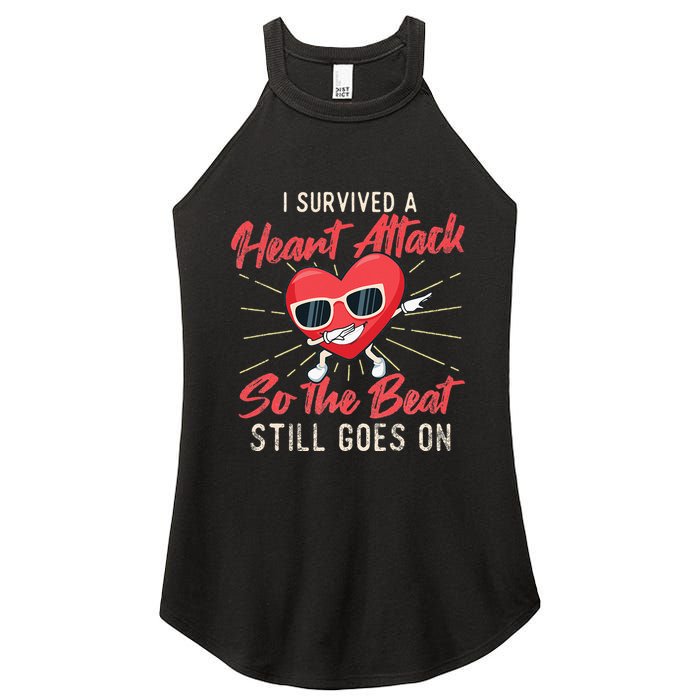 I Survived A Heart Attack Heart Attack Survivor Recovery Women's Perfect Tri Rocker Tank