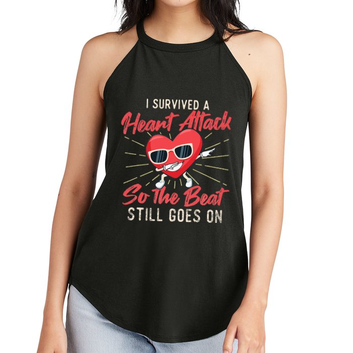 I Survived A Heart Attack Heart Attack Survivor Recovery Women's Perfect Tri Rocker Tank