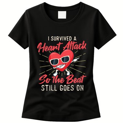 I Survived A Heart Attack Heart Attack Survivor Recovery Womens T-Shirt