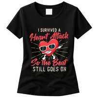I Survived A Heart Attack Heart Attack Survivor Recovery Womens T-Shirt