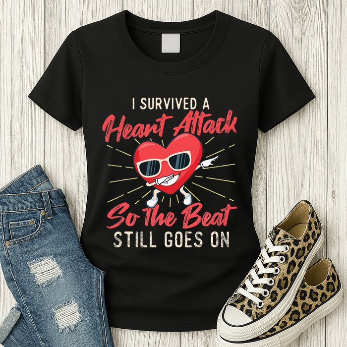 I Survived A Heart Attack Heart Attack Survivor Recovery Womens T-Shirt