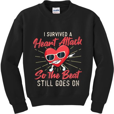 I Survived A Heart Attack Heart Attack Survivor Recovery Kids Sweatshirt