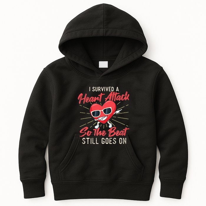 I Survived A Heart Attack Heart Attack Survivor Recovery Kids Hoodie
