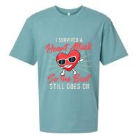 I Survived A Heart Attack Heart Attack Survivor Recovery Sueded Cloud Jersey T-Shirt