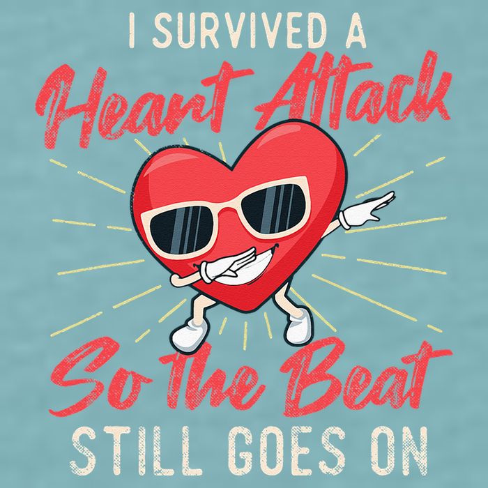 I Survived A Heart Attack Heart Attack Survivor Recovery Sueded Cloud Jersey T-Shirt