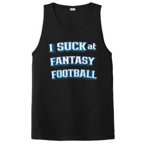 I Suck At Fantasy Football Funny Sports League Team Barstool PosiCharge Competitor Tank