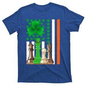 Irish Shamrock American Flag Chess Game St Patrick's Day Great Gift T-Shirt