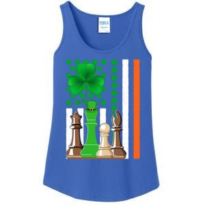 Irish Shamrock American Flag Chess Game St Patrick's Day Great Gift Ladies Essential Tank