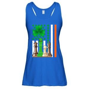 Irish Shamrock American Flag Chess Game St Patrick's Day Great Gift Ladies Essential Flowy Tank