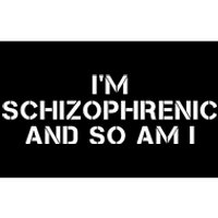 IM Schizophrenic And So Am I Bumper Sticker