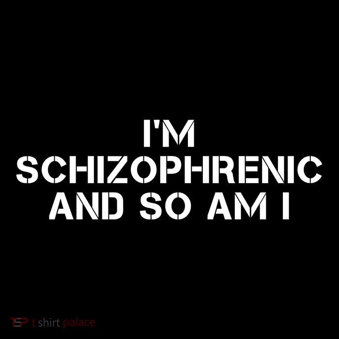 IM Schizophrenic And So Am I Drawstring Bag