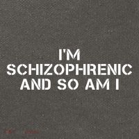 IM Schizophrenic And So Am I Cotton Canvas Backpack