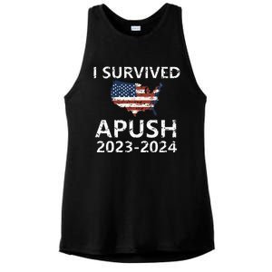 I Survived Apush 20232024 For Students Teacher Ladies PosiCharge Tri-Blend Wicking Tank