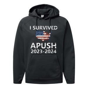 I Survived Apush 20232024 For Students Teacher Performance Fleece Hoodie