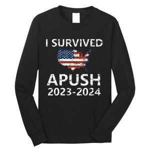 I Survived Apush 20232024 For Students Teacher Long Sleeve Shirt