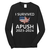 I Survived Apush 20232024 For Students Teacher Long Sleeve Shirt