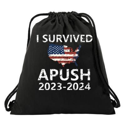 I Survived Apush 20232024 For Students Teacher Drawstring Bag