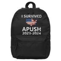 I Survived Apush 20232024 For Students Teacher 16 in Basic Backpack