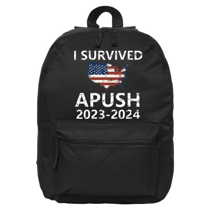 I Survived Apush 20232024 For Students Teacher 16 in Basic Backpack