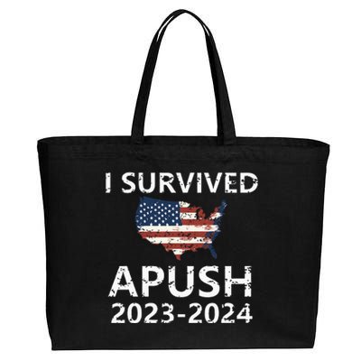 I Survived Apush 20232024 For Students Teacher Cotton Canvas Jumbo Tote