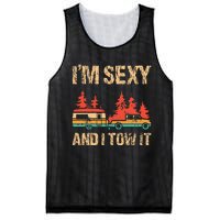 IM Sexy And I Tow It Bigfoot Camp Trees Hike Hiking Camping Mesh Reversible Basketball Jersey Tank