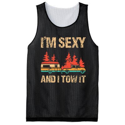 IM Sexy And I Tow It Bigfoot Camp Trees Hike Hiking Camping Mesh Reversible Basketball Jersey Tank