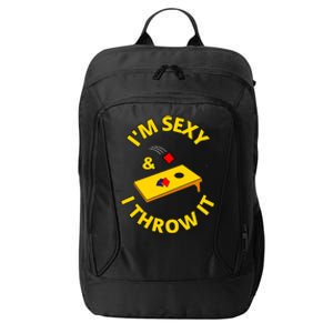 I'm Sexy And I Throw It Cornhole Bean Bag Sacks Corn Hole Premium City Backpack