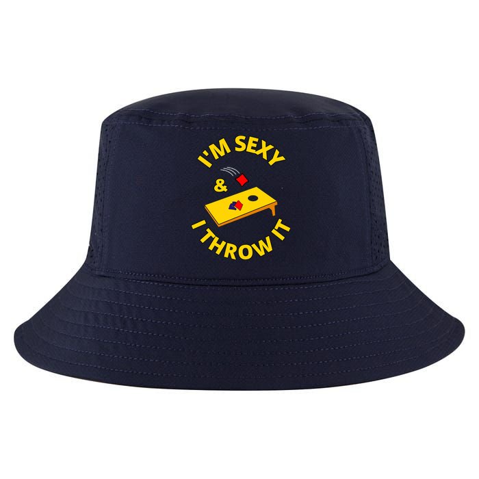 I'm Sexy And I Throw It Cornhole Bean Bag Sacks Corn Hole Premium Cool Comfort Performance Bucket Hat