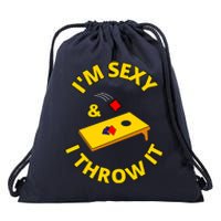 I'm Sexy And I Throw It Cornhole Bean Bag Sacks Corn Hole Premium Drawstring Bag