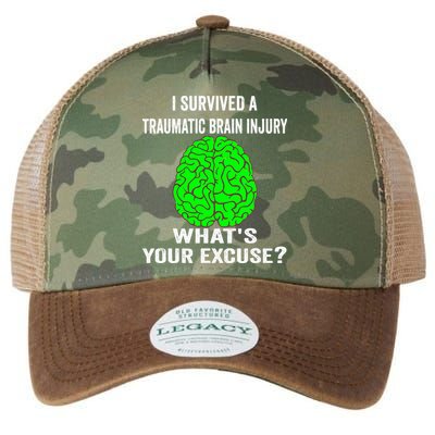 I Survived A Traumatic Brain Injury Whats Your Excuse Legacy Tie Dye Trucker Hat